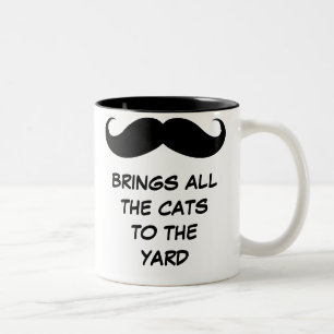 2 Couleurs La moustache apporte tous les chats dans la tasse
