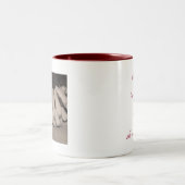 2 Couleurs Là où ayez-vous étés tasse d'amour (Centre)