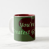 2 Couleurs La plus grande tasse de cadeau (Devant gauche)