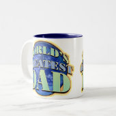 2 Couleurs La plus grande tasse de classique de fête des (Devant gauche)