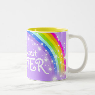 2 Couleurs La plus grande tasse de violet arc-en-ciel du mond