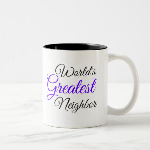 2 Couleurs La plus grande tasse du voisinage du monde