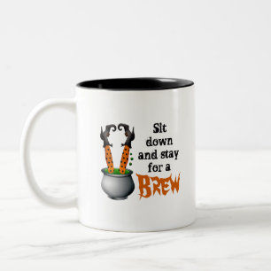 2 Couleurs La tasse à café à deux tons de sorcière