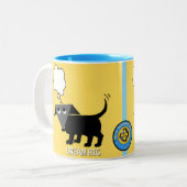 2 Couleurs La tasse à deux tons "Dream Big" de Rego Berto (Devant gauche)