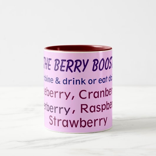 2 Couleurs La tasse Berry Boost (Centre)