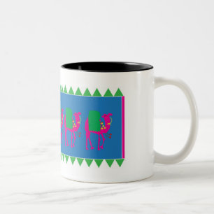 2 Couleurs La tasse culturelle tribale de chameaux