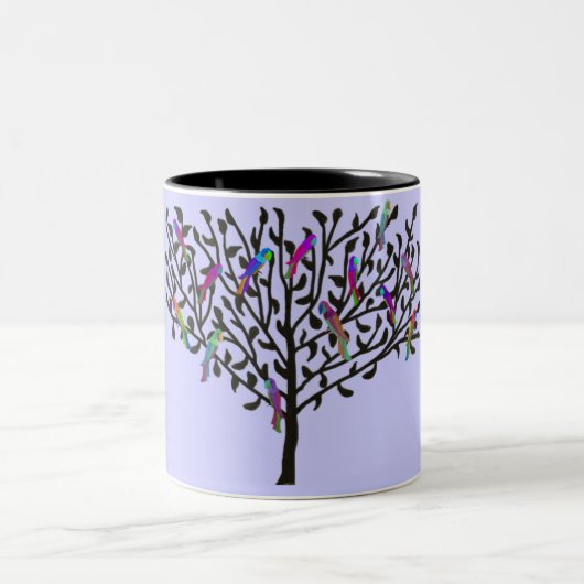 2 Couleurs La tasse d'arbre de perroquet (Centre)