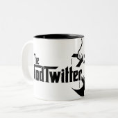 2 Couleurs La tasse de GodTwitter (Devant gauche)