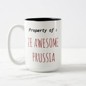 2 Couleurs La tasse de la Prusse d'impressionnant (Gauche)