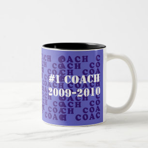 2 Couleurs La tasse de l'entraîneur - le pourpre marque avec