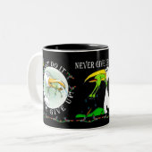 2 Couleurs La tasse de motivation - faites-juste la - (Devant gauche)