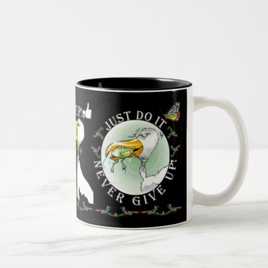 2 Couleurs La tasse de motivation - faites-juste la - (Droit)