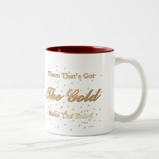 2 Couleurs La tasse de règle d'or