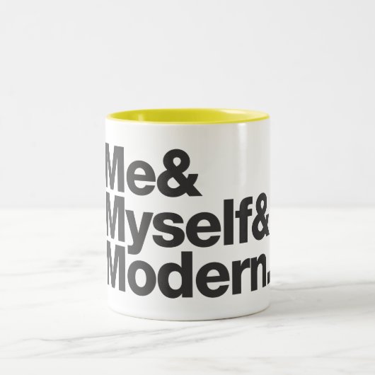 2 Couleurs La tasse de trois m/café (Centre)