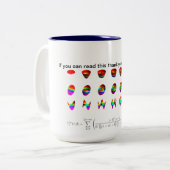 2 Couleurs La tasse de Zernike, remercient votre professeur (Devant gauche)