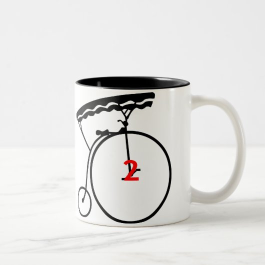 2 Couleurs La tasse du numéro deux de prisonnier (Droit)