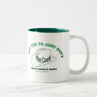 2 Couleurs La tasse du Texas le comté de Wise indiquent oui