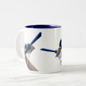 2 Couleurs La tasse féerique superbe de roitelet (Devant gauche)