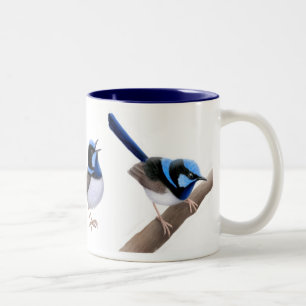 2 Couleurs La tasse féerique superbe de roitelet
