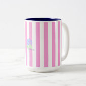 2 Couleurs La tasse Preppy Piece (Devant droit)