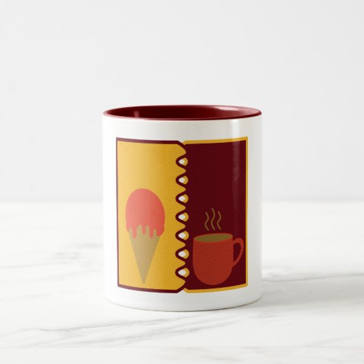 2 Couleurs La tasse Shift saisonnier (Centre)