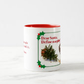 2 Couleurs La tasse vilaine de vacances de boxeur (Centre)