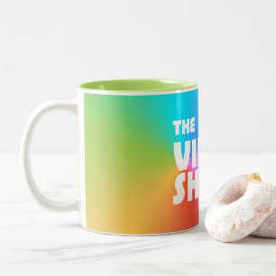 2 Couleurs La tasse visuelle de magasin