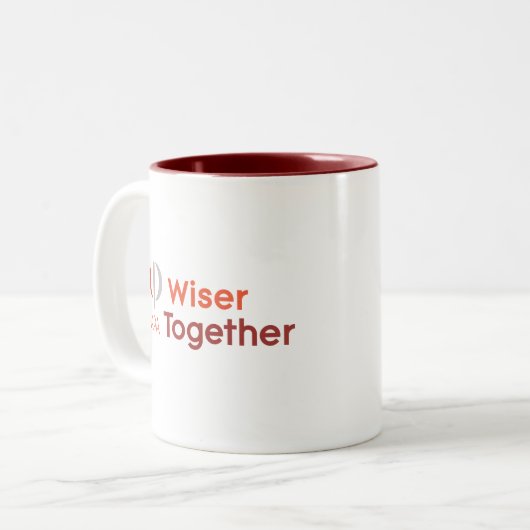 2 Couleurs La tasse Wiser Together APA (Devant gauche)