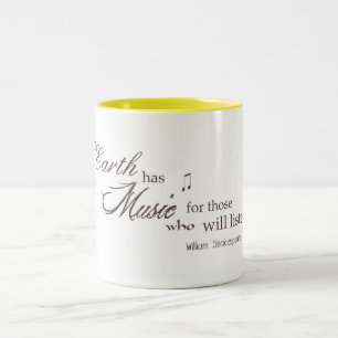 2 Couleurs La terre a la tasse de musique