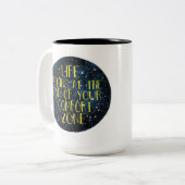 2 Couleurs La vie commence à l'extrémité de votre tasse de (Devant gauche)