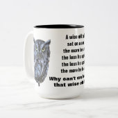 2 COULEURS LA VIEILLE TASSE WISE OWL (Devant gauche)