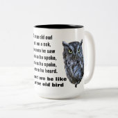2 COULEURS LA VIEILLE TASSE WISE OWL (Devant droit)