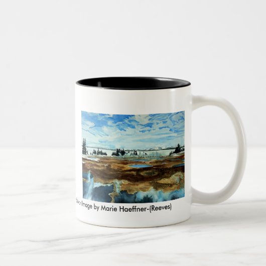 2 Couleurs Lac Yellowstone dans la tasse d'hiver (Droit)