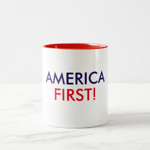 2 Couleurs L'Amérique d'abord ! Tasse