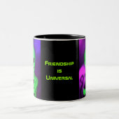 2 Couleurs L'amitié est tasse universelle (Centre)