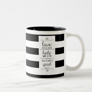 2 Couleurs l'amour doit être sincère bible verse tasse de caf