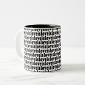 2 Couleurs L'amour est tasse d'amour (Devant gauche)
