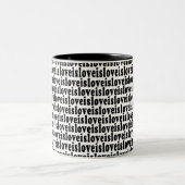 2 Couleurs L'amour est tasse d'amour (Centre)