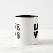 2 Couleurs L'amour gagne la tasse (Centre)