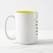 2 Couleurs L'amour soutient toute la tasse de choses (Gauche)