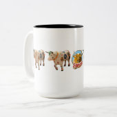 2 Couleurs Le "boeuf complète" la tasse de 15 onces (Devant gauche)