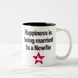 2 Couleurs Le bonheur est marié dans une tasse de Newfie