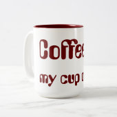 2 Couleurs Le café est ma tasse de thé ! (Devant gauche)