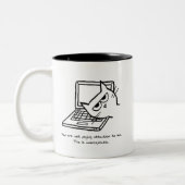 2 Couleurs Le chat fâché exige l'attention - tasse drôle de (Gauche)