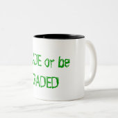 2 Couleurs Le commerce ou soit tasse commercée (Devant droit)