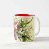 2 Couleurs Le cru fleurit tasse (Devant droit)