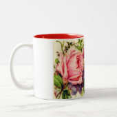 2 Couleurs Le cru fleurit tasse (Gauche)