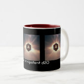 2 Couleurs Le d20 omnipotent - tasse (Devant droit)
