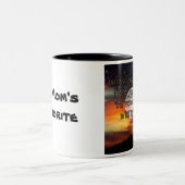 2 Couleurs Le favori de la maman - tasse de fille (Centre)