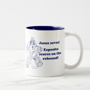 2 Couleurs Le GARDIEN DE BUT JÉSUS SAUVE la tasse